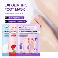 1/3 Pairs SADOER Milk Lavender Foot Mask Moisturizing Foot Peeling Mask Exfoliating for Feet Pedicur
