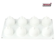 ROWAN1 8Cavity  Peach Silicone Mould, Silicone White Candy Mould Silicone, Chocolate Mould Silicone 
