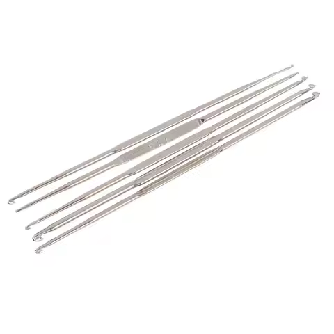 5 Pieces Size 1.0 3.0mm Double Head Knitting Crochet Hooks Set Point Hook