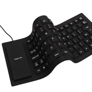 85 Keys Foldable Soft Keyboard Flexible Keyboard Waterproof USB Keyboard Mouse for PC Laptop