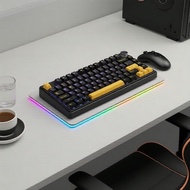 AULA F75 75% Wireless RGB Mechanical Keyboard, Creamy Typing, Pre-lubed Greywood Switches, 3-Mode Co