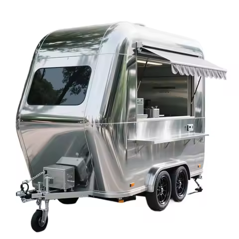 China Supplier Electric Four Wheels Ice Cream Food Cart Trailer for Sale Custom Drivable Food Truck