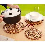 Round insulated wooden pot liner - I003