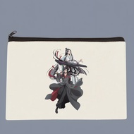 Mo Dao Zu Shi The Untamed Lan WangJi Wei Wu Xian Canvas Bag Pure White Zipper Coin Bag Coin Clutch