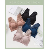 CAROLE LACE TUBE BRA SINGLET [L25600]