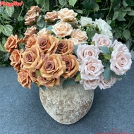 FENGLIN1EG Camellia Rose Accessories 9 Heads Home Decor Artificial Flower