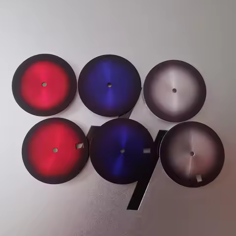 Mod 28.5mm Red Blue Sivler Sunburst Watch Dial For SEIKO SRPD SKX007 Turtle 6105 NH35 7S26 4R Men's