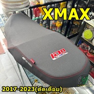 Motorcycle Seat Cover XMAX300 2018-2022 Black Cloth With Red Thread