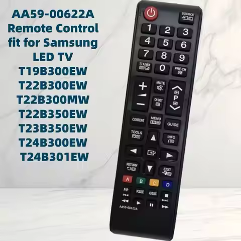AA59-00622A Infrared Remote Control for Samsung Smart LED TV Black 10-16 Meters Range T19B300EW T22B