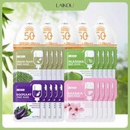 1 Set Mixed Mud Mask Kit, 20pcs*5g (Sakura, Matcha, Mung Bean, Eggplant), Adult Face Cleansing Mask 