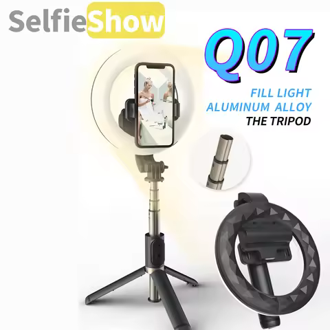 Selfieshow Q07 Portable 6 Inch light Tripod Selfie Stick Foldable Phone Stand Tripe Stabilizer Stand