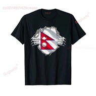 100% Kapas Warisan Super Nepal Bangga Nepal Roots Flag T-Shirt LELAKI WANITA UNISEX T Shirt Saiz S-6
