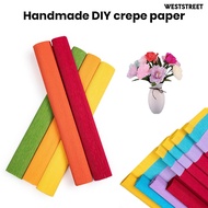 Weststreet Crepe Paper Vibrant Color Thickened Crafts Paper Fade-Resistant DIY Paper Flowers for Art Projects Decorations