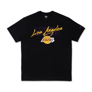 New Era เสื้อ รุ่น LOS ANGELES LAKERS FRONT LOGO COOL ERA BLACK SHORT SLEEVE TEE