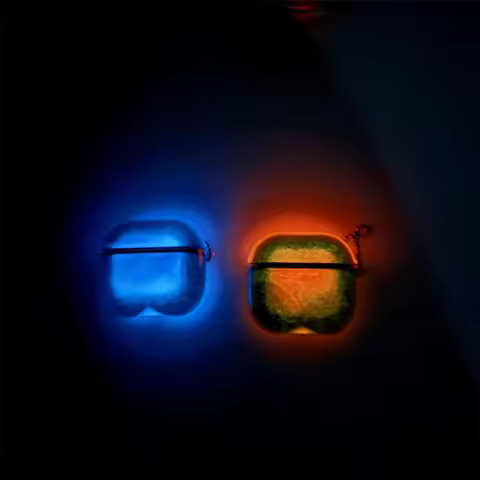 For AirPods Airpod 4 3 2 1 Pro 2 Case Luminous Shiny Quicksand Earphone Cover Headphone Moving Sand 