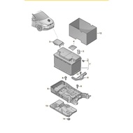 Genuine VW Battery Cover for Golf/Touran (5WA915418B)