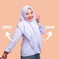 KERUDUNG JILBAB SEKOLAH SMP // SMA // hijab segiempat buat sekolah HIJAB SEKOLAH SMP SMA PUTIH RABBA