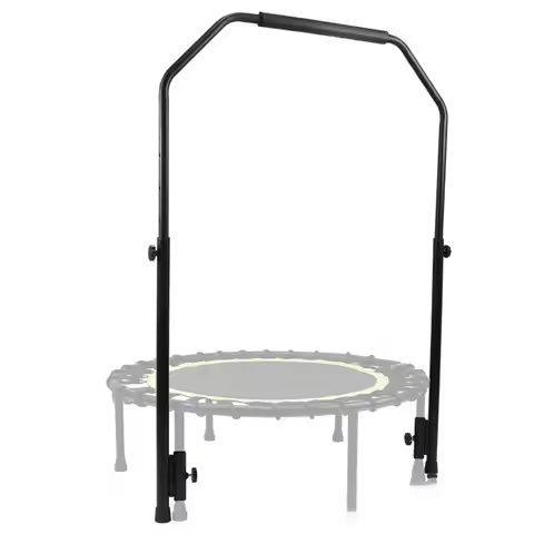 Trampoline Handle Bar 106cm 114cm 122cm 130cm 4 Level Height Easy Assembly Exercise Accessories Foam
