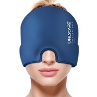 ONLYCARE Migraine Relief Cap, Upgraded Odorless Migraine Ice Head Wrap, Headache Relief Hat for Migr