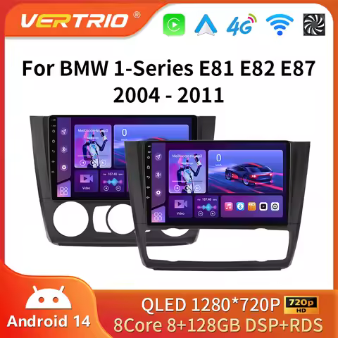 Android 16 For BMW 1-Series 1 Series E87 E81 E82 E88 2004-2011 Android Auto Wireless Carplay Navigat
