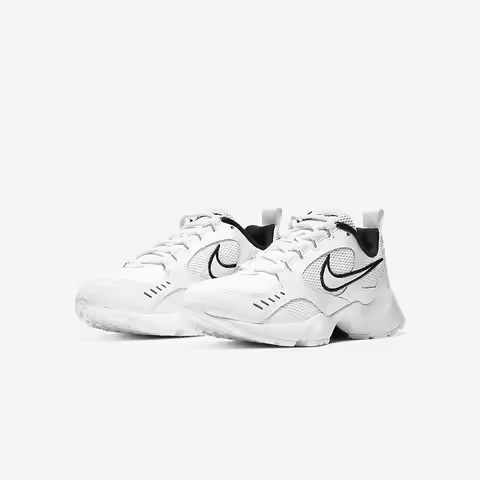 Nike Air Heights Comfortable Platform Low-Top Sneakers For Women White And Black CI0603-102