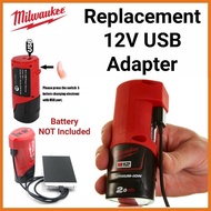 MILWAUKEE REPLACEMENT 12V USB ADAPTER CHARGER