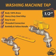 1/2" BRASS WASHING MACHINE TAP BALL Valve TAP / Brass ball valve / Ball Tap