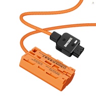 FY ZGCINE DT-NPF D-Tap to NPF Dummy Battery Braided Cable DC Coupler Accessory for Monitors/ LED Vid