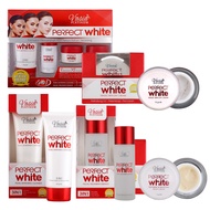 🛍️V'Asia Perfect White Skincare Essense Day Krim Night Krim Cleanser Set Perfect White