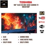 TOSHIBA 100" Inch 100Z670NP QLED UHD 144HZ GAMING SMART TV Televisyen