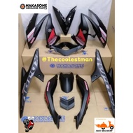 🔥READY STOCK❗️ Yamaha NVX NVX155 2018 Thailand Aerox BLACK/RED Body Cover Set Coverset