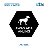 Beware of Dog Signage Board Acrylic Wall Mount Acrylic Sign Board Signage Wall Mount Writing Label S