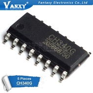 5PCS CH340G SOP16 340G SOP-16 CH340 SOP Original IC R3 Board Free USB Cable Serial Chip