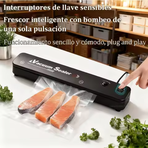 2025 New Vacuum Sealer Machine 2-in-1 Food Saver with 2 Modes for Fruits Meat Vegetables Keep Fresh 