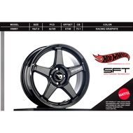 HOTWHEELS Wheel RimHW-01 | 16 inch 7.0JJ 4x100 ET 40 | RACING GRAHITE | MYVI , BEZZA , ALZA , CITY ,