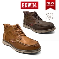 Edwin Full Leather Fashion Mid Cut Laces Shoes Men Boots Men E30348