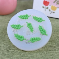 [Meilunmei] Silicone Mold 7 Grids Succulent Leaves Leaves Silicone Mold Fondant Mold