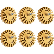 CowboyBOB 6 Pack Decal Remover Eraser Wheel Rubber Eraser Wheel for Drill Removes Car Stripes Vinyl 