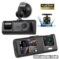 2 Front Dash Cam Dual Lens Adjustable Inside Camera + 1 Rear Cam 32gb Sd Card 2 Inch Screen G-sensor