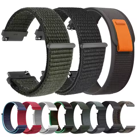22mm Nylon Watch Strap for Zeblaze Stratos 4 3 2 Braided Bracelet for Zeblaze Vibe 7/Pro/Lite/Ares 3
