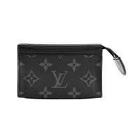 [二手]LOUIS VUITTON零錢包，Pochette Cle Voyage，M82776，黑色