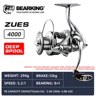 BEARKING ซีรีย์ Zeus ซีรีย์ CNC แบบคลาสสิคน้ำหนักเบาอัตราเกียร์รอกตกปลา5.2:1รอกตกปลา7กก. รอกโลหะคู่แ