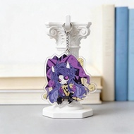 Dark Circus Jester Q Version Acrylic Keychain Clowncore Creepy Cute Backpack Charm Gift for Friends 