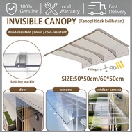 Balcony Rain Cover Canopy Transparent Eaves Rainproof Unsupported Eaves Awning for Window