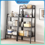 3/4/5 Tier Metal Bookshelf Slanted Bookshelf Multifunctional Rack / Rak Buku Rak Besi Trapezoidal Fr