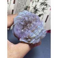 Amethyst Cave Agate Dragon Turtle Ornaments 4.5cm
