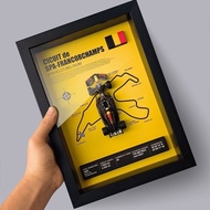 F1Verstappen Racing Car Model2024Red Accessories RB20Track Poster3D 3D Decorative Hanging Picture Fr