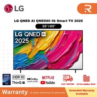 [2025] LG 55''/ 65'' QNED AI QNED80 4k Smart TV 55QNED80ASA/ 65QNED80ASA
