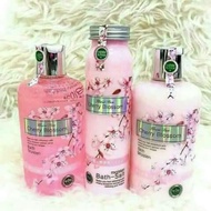 {Ready Stock} Set mandian Cherry Blossom Bath Set 3in1