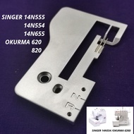 SINGER 14N554 555 655 NEEDLES PLATE ORIGINAL OKURMA 820 62i0 NEEDLES PLATE Tapak Jahit Tepi Piring N
